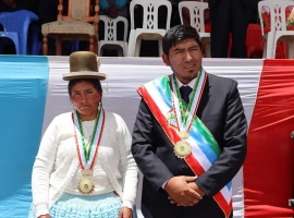 Juramentó el nuevo Alcalde y Regidores del Distrito de Orurillo